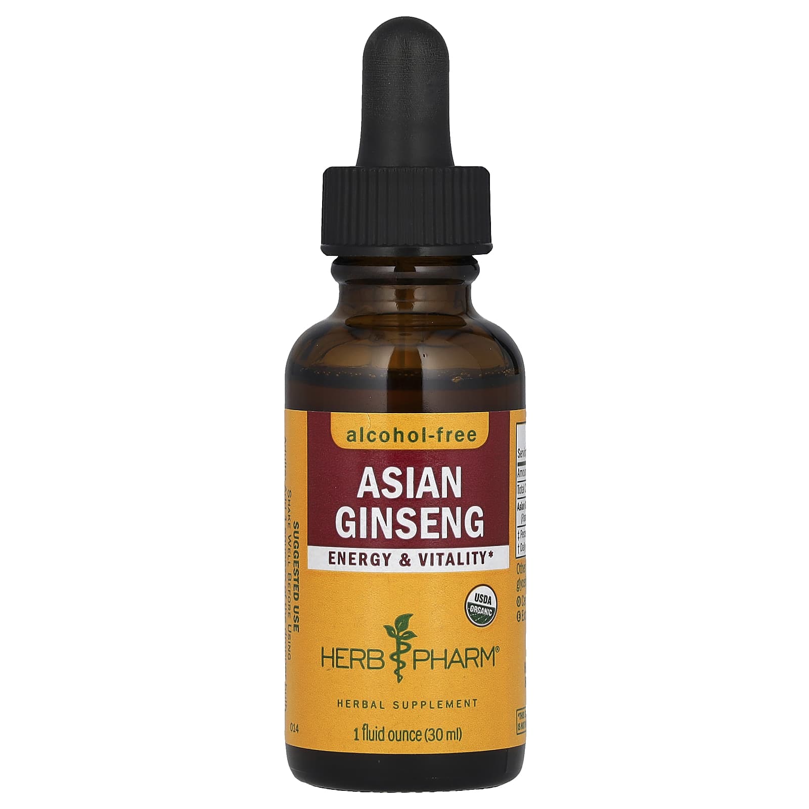 Herb Pharm-Asian Ginseng-Alcohol-Free-1 fl oz (30 ml)