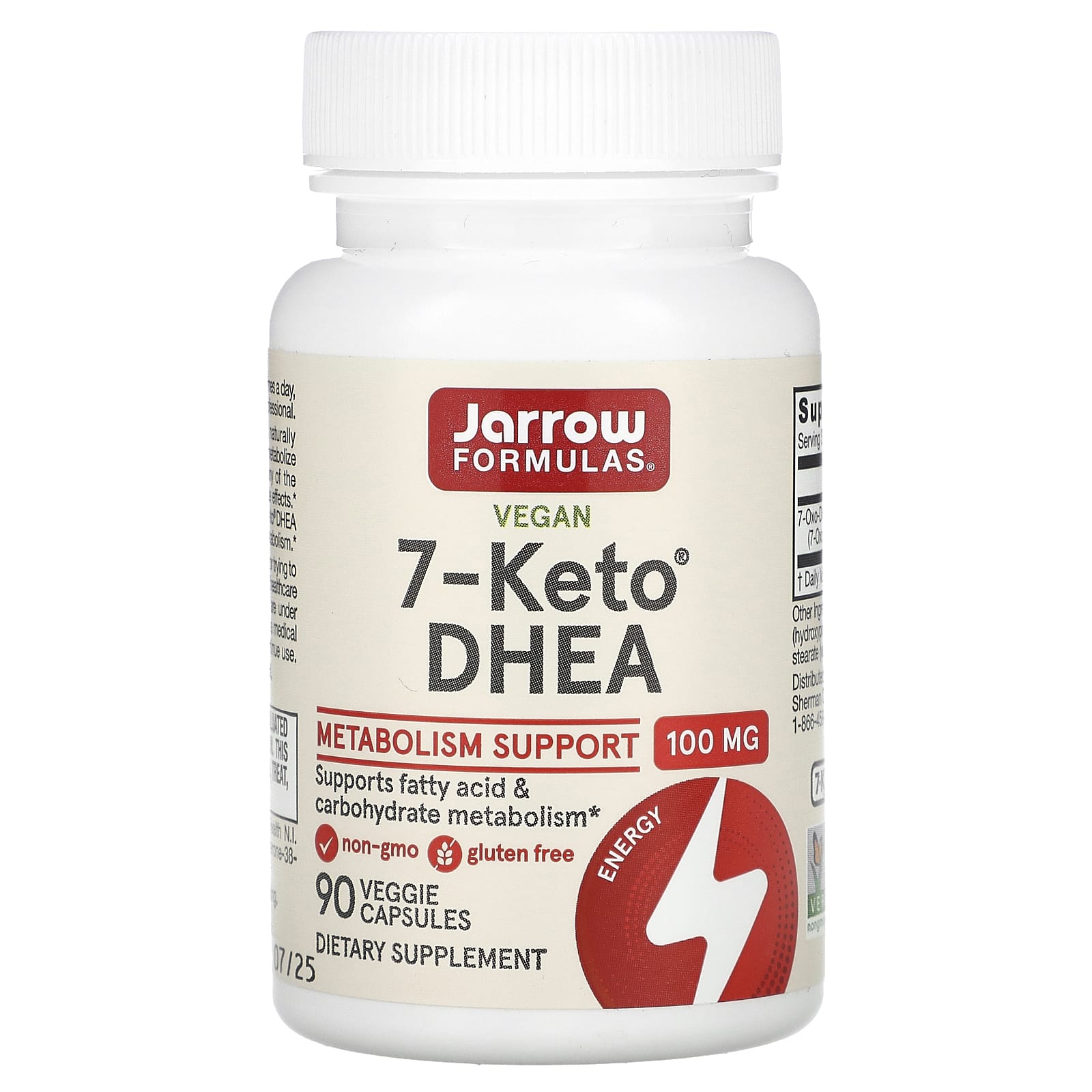 Jarrow Formulas-7-Keto DHEA-100 mg-90 Veggie Capsules