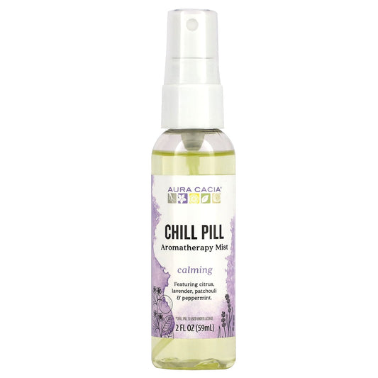 Aura Cacia-Aromatherapy Mist-Chill Pill-Calming-2 fl oz (59 ml)