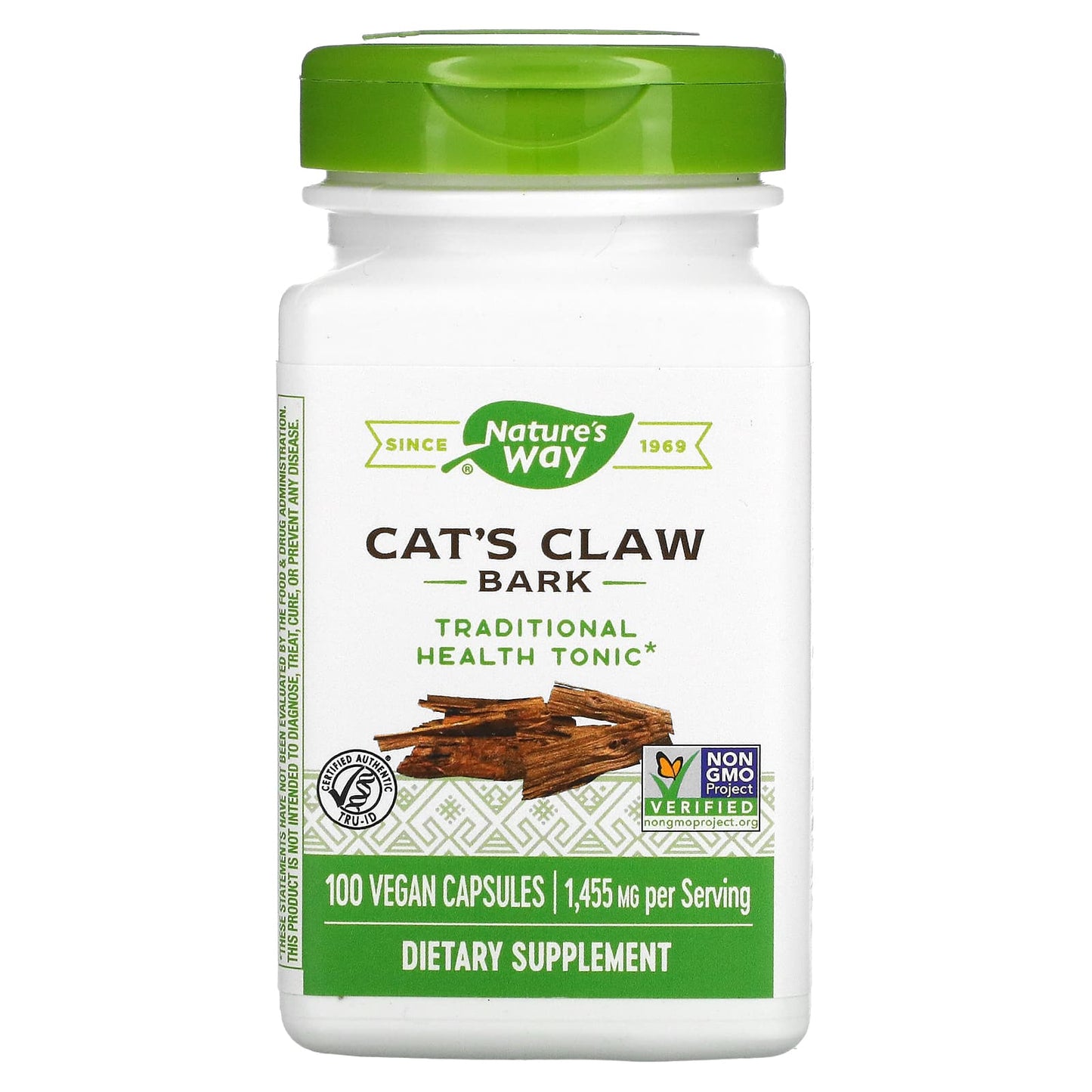 Nature's Way-Cat's Claw Bark-1,455 mg-100 Vegan Capsules (485 mg per Capsule)