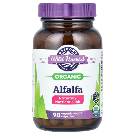 Oregon's Wild Harvest-Organic Alfalfa-90 Organic Vegan Capsules