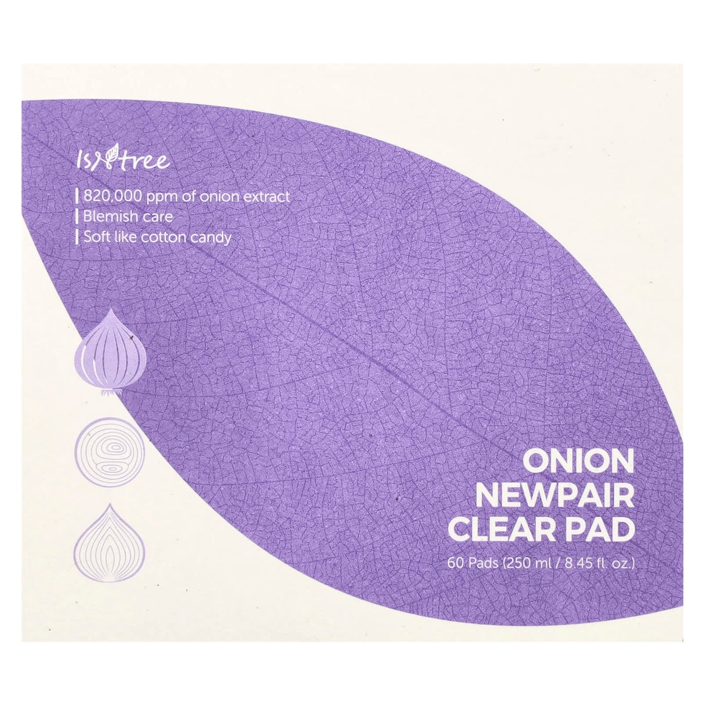 ISNtree, Onion Newpair, Clear Pad, 60 Pads, 8.45 fl oz (250 ml)