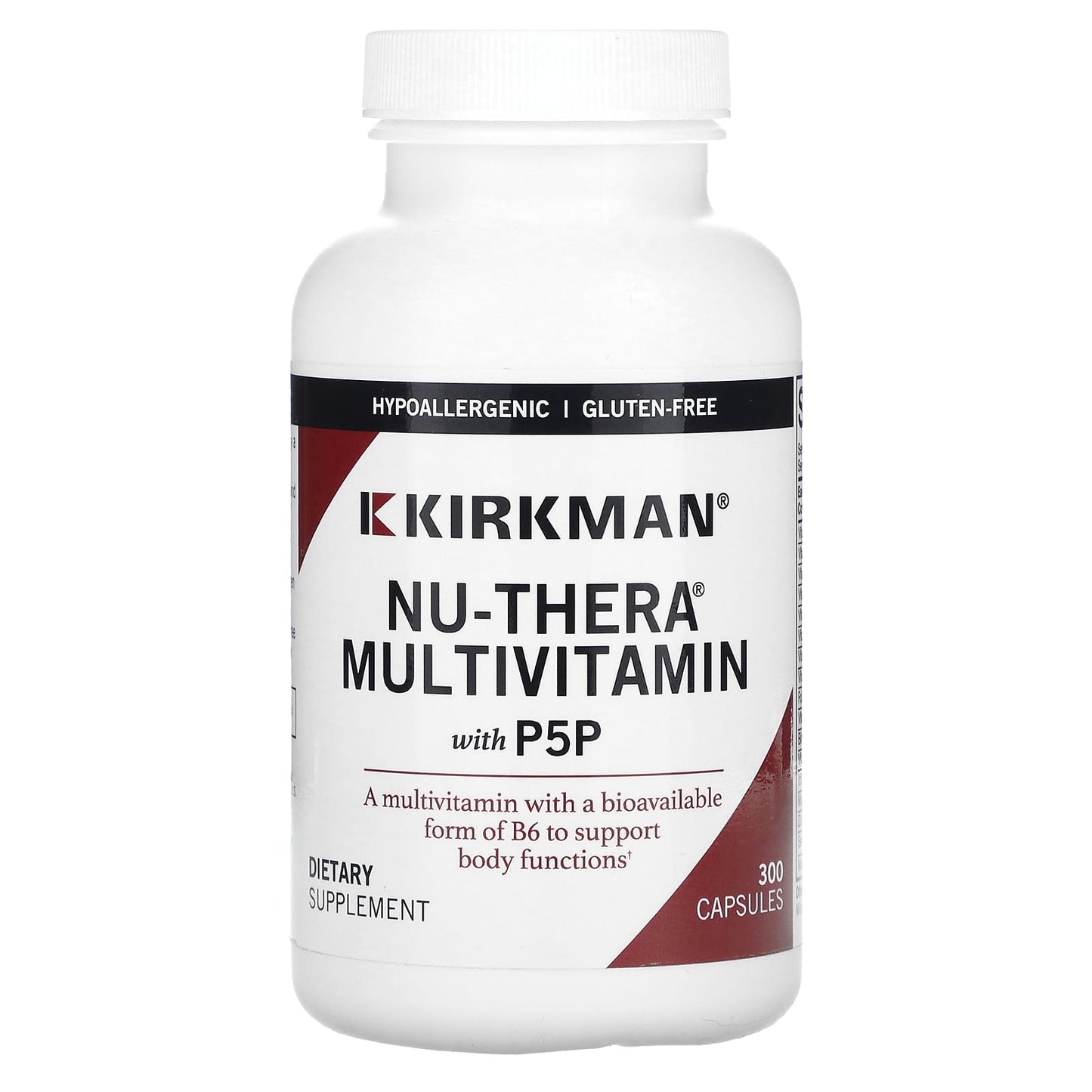 Kirkman Labs-Nu-Thera Multivitamin with P5P-300 Capsules