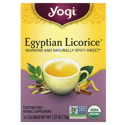 Yogi Tea-Egyptian Licorice-Caffeine Free-16 Tea Bags-1.27 oz (36 g)