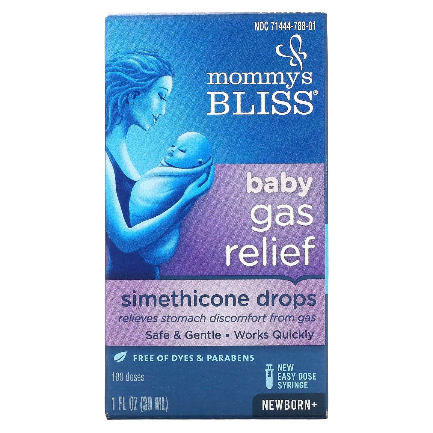 Mommy's Bliss-Baby Gas Relief-Simethicone Drops-Newborn+-1 fl oz (30 ml)