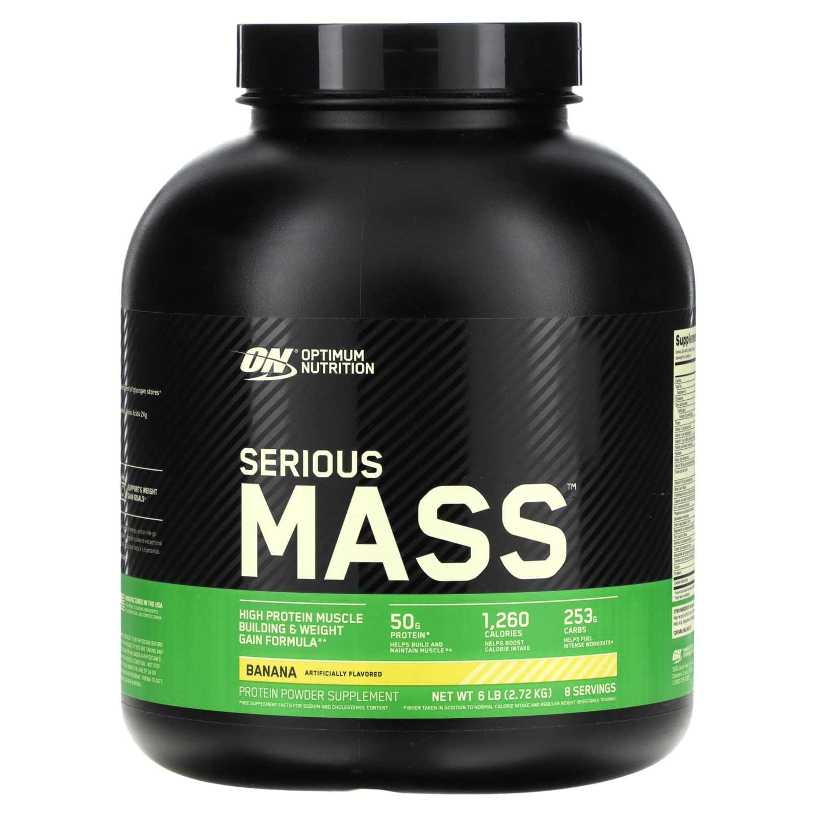 Optimum Nutrition-Serious Mass-Protein Powder Supplement-Banana-6 lb (2.72 kg)