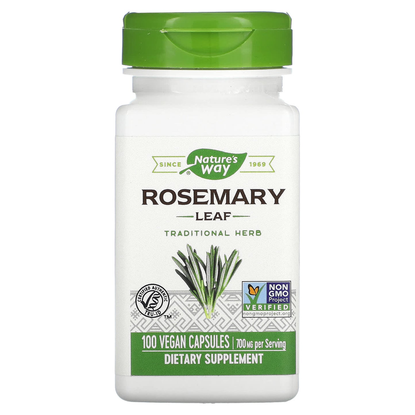 Nature's Way-Rosemary Leaf-700 mg-100 Vegan Capsules (350 mg per Capsule)