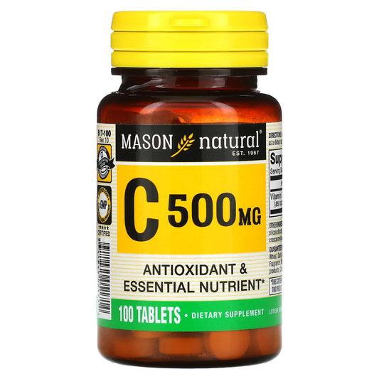 Mason Natural-Vitamin C-500 mg-100 Tablets