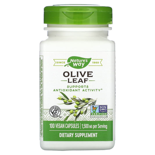 Nature's Way-Olive Leaf-1,500 mg-100 Vegan Capsules (500 mg per Capsule)