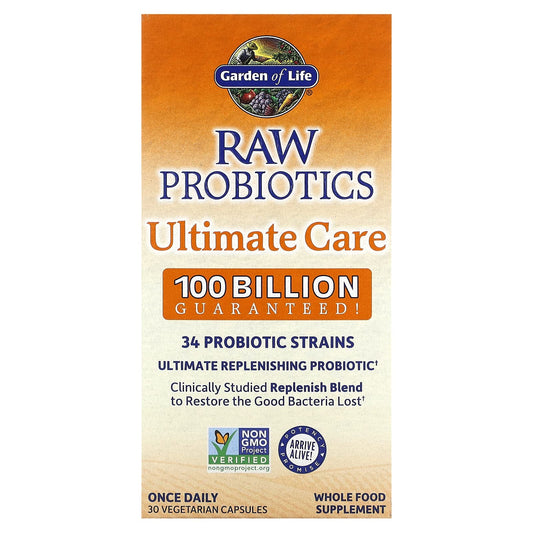 Garden of Life-RAW Probiotics-Ultimate Care-30 Vegetarian Capsules