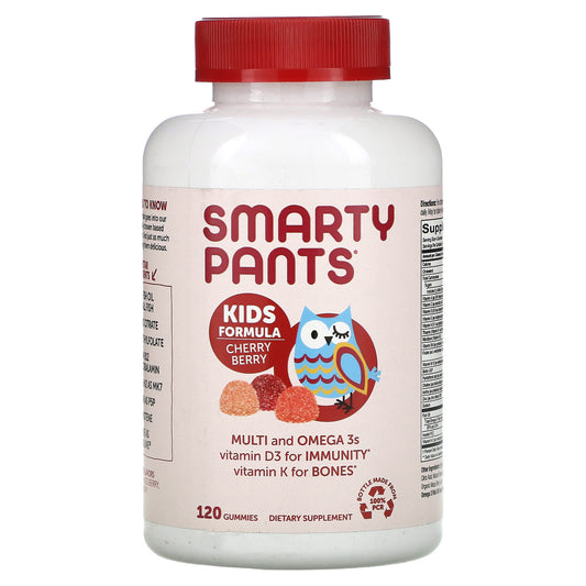 SmartyPants-Kids Formula-Multi and Omega 3s-Cherry Berry-120 Gummies