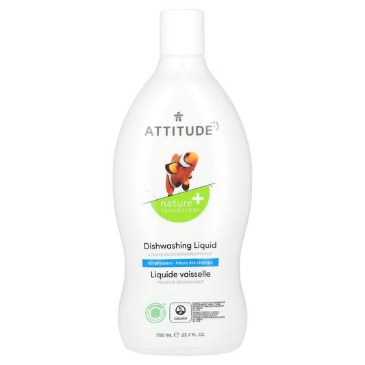 ATTITUDE-Dishwashing Liquid-Wildflowers-23.7 fl oz (700 ml)