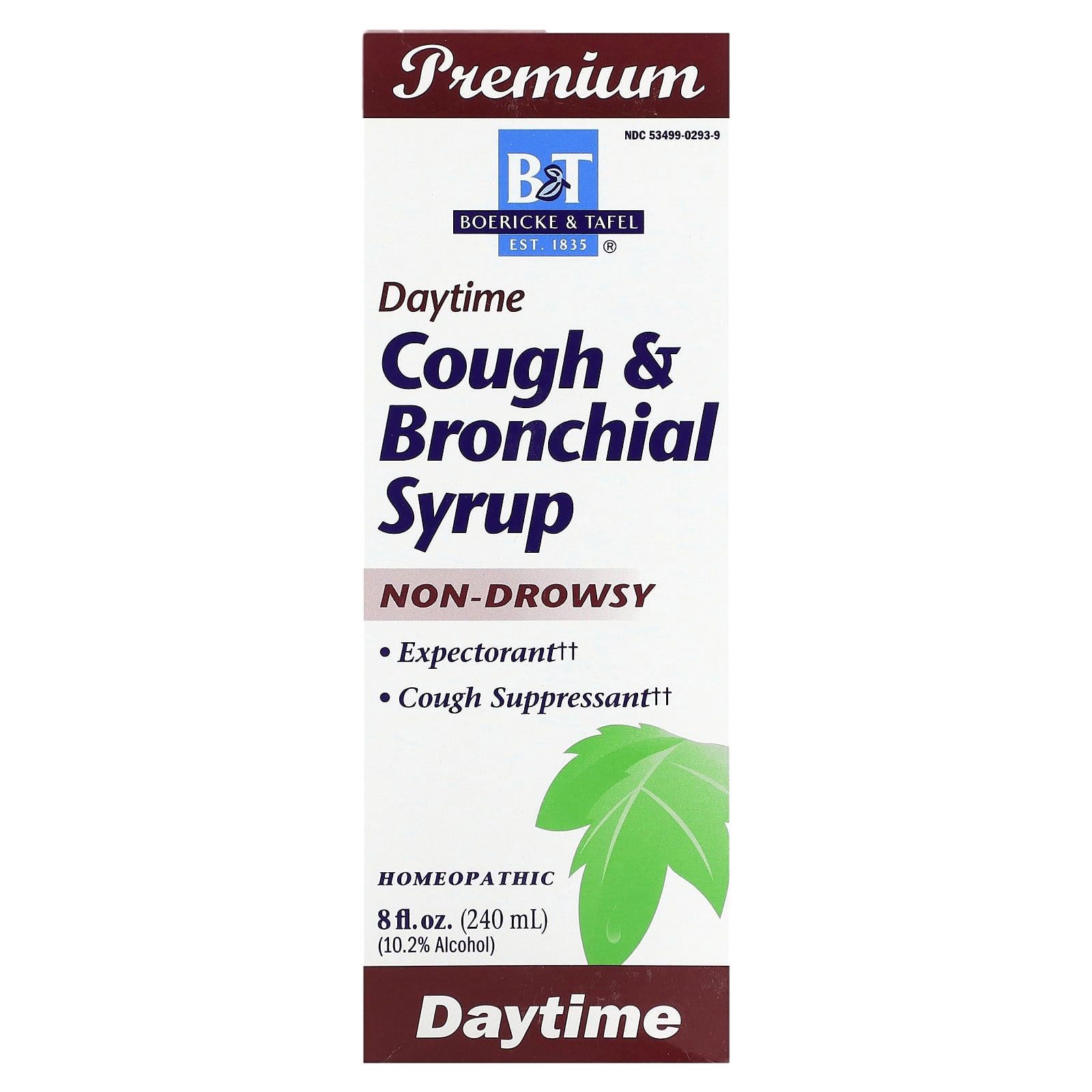 Boericke & Tafel-Cough & Bronchial Syrup-Daytime-8 fl oz (240 ml)