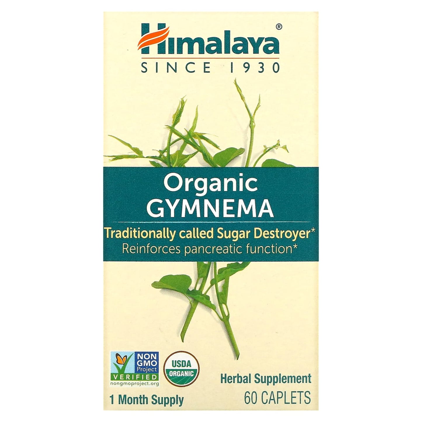 Himalaya-Organic Gymnema-60 Caplets