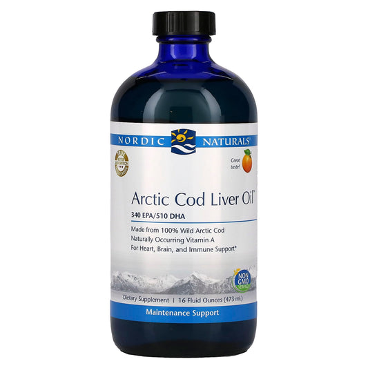 Nordic Naturals-Arctic Cod Liver Oil-Orange-16 fl oz (473 ml)