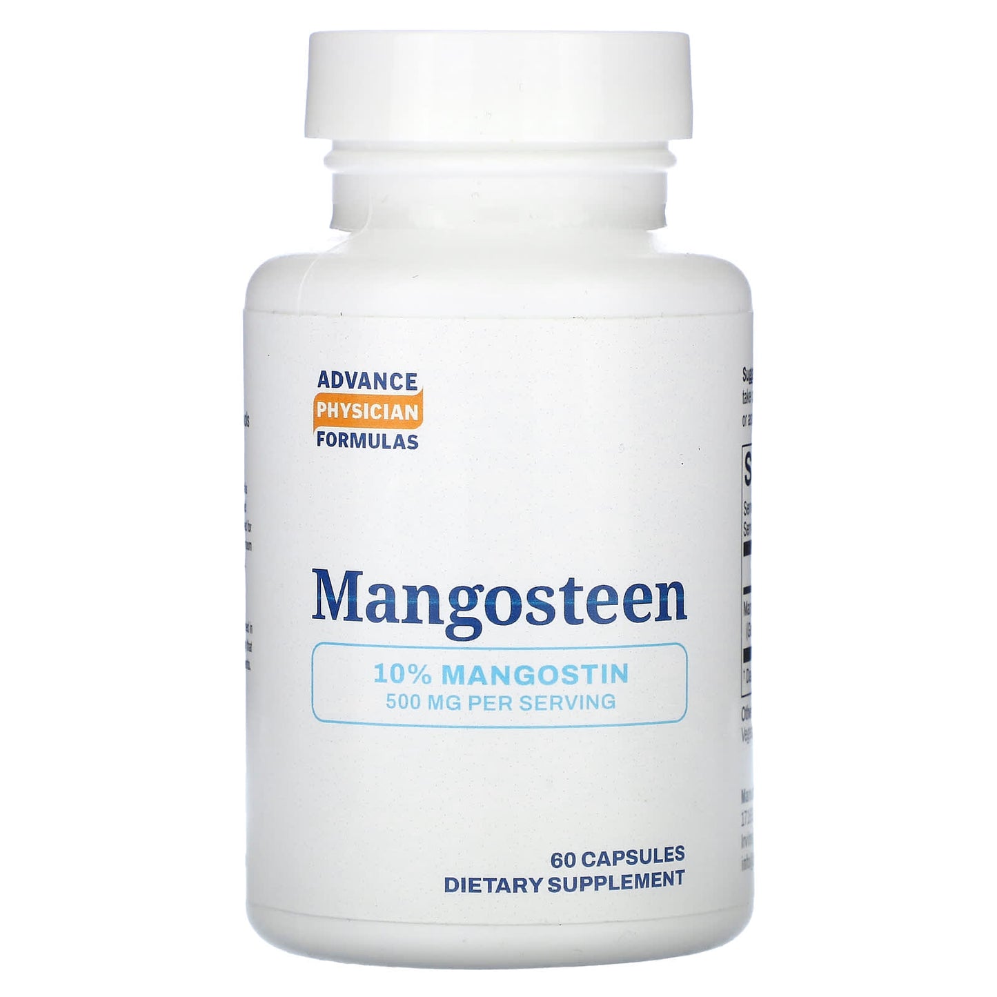 Advance Physician Formulas-Mangosteen-500 mg-60 Capsules