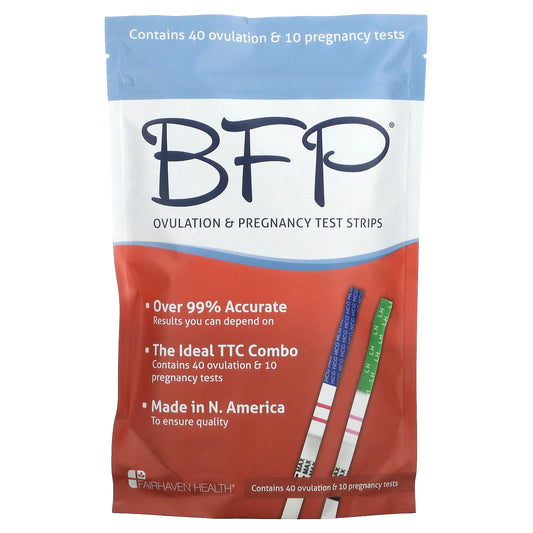 Fairhaven Health-BFP-Ovulation & Pregnancy Test Strips-40 Ovulation & 10 Pregnancy Tests