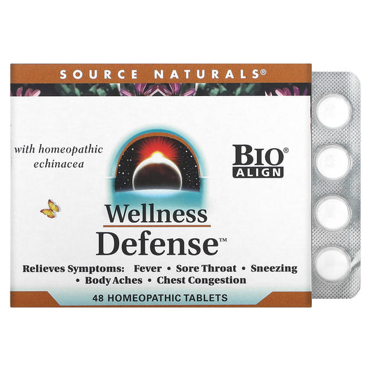 Source Naturals-Wellness Defense-48 Homeopathic Tablets