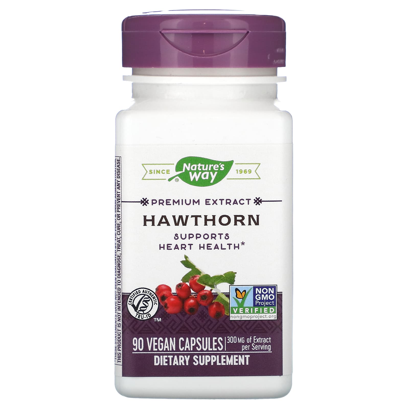 Nature's Way-Hawthorn-300 mg-90 Vegan Capsules