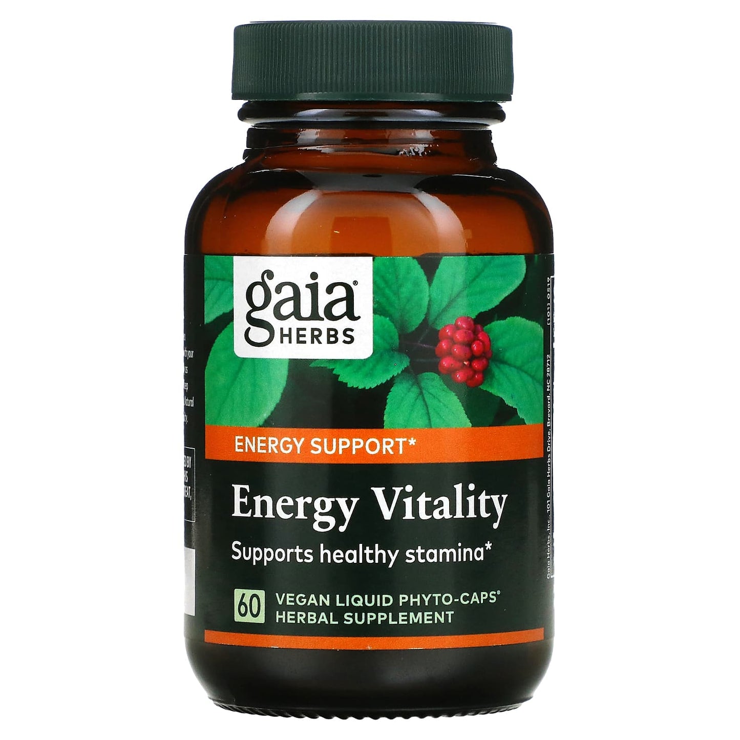 Gaia Herbs, Energy Vitality, 60 Vegan Liquid Phyto-Caps