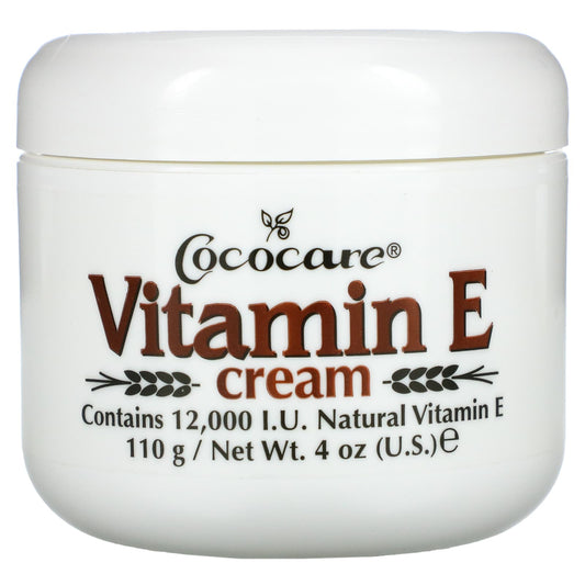 Cococare-Vitamin E Cream-12,000 IU-4 oz (110 g)