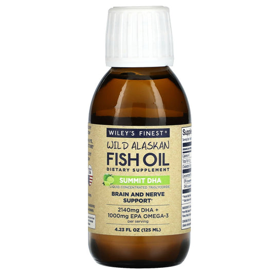 Wiley's Finest-Wild Alaskan Fish Oil-Summit DHA-4.23 fl oz (125 ml)