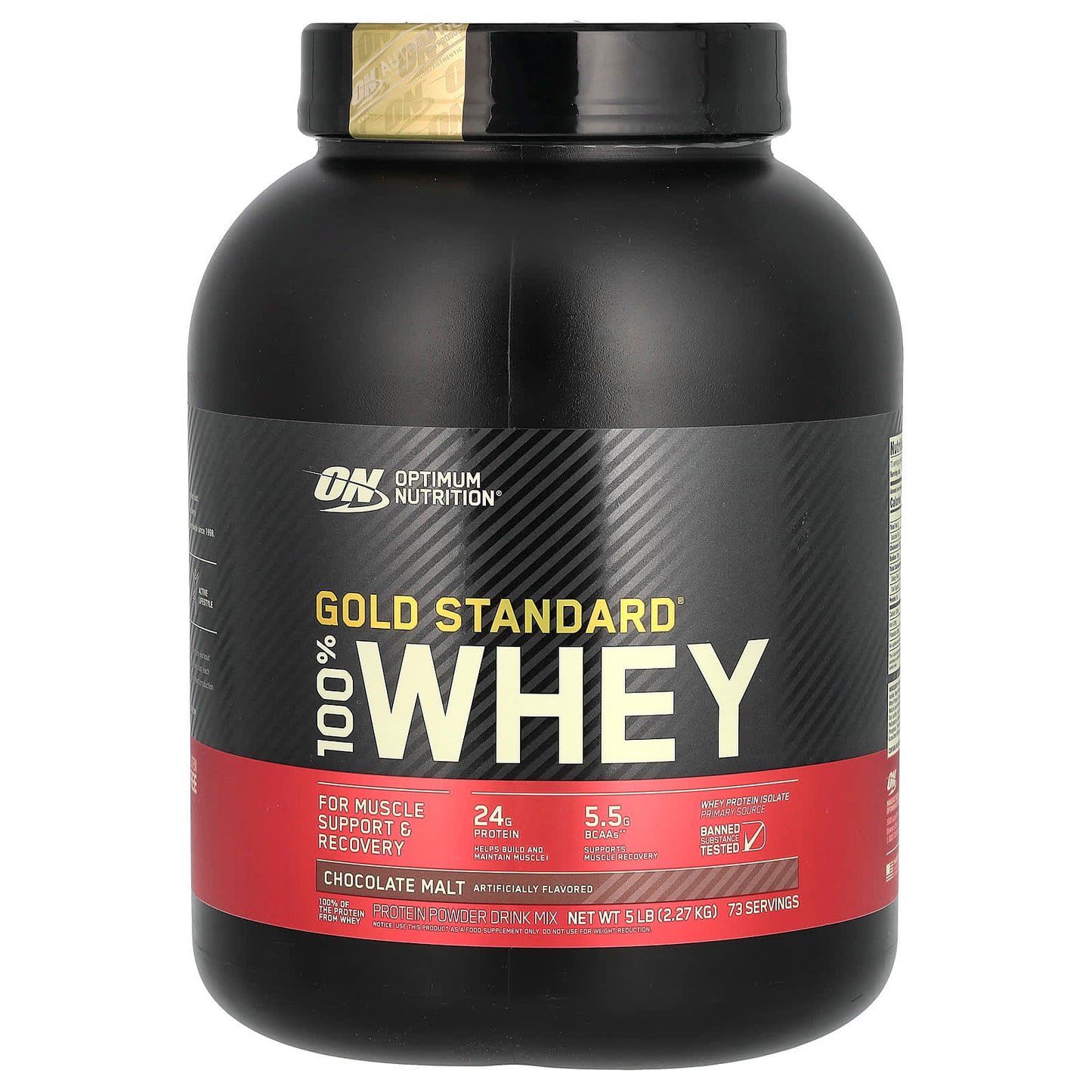 Optimum Nutrition-Gold Standard 100% Whey-Chocolate Malt-5 lb (2.27 kg)