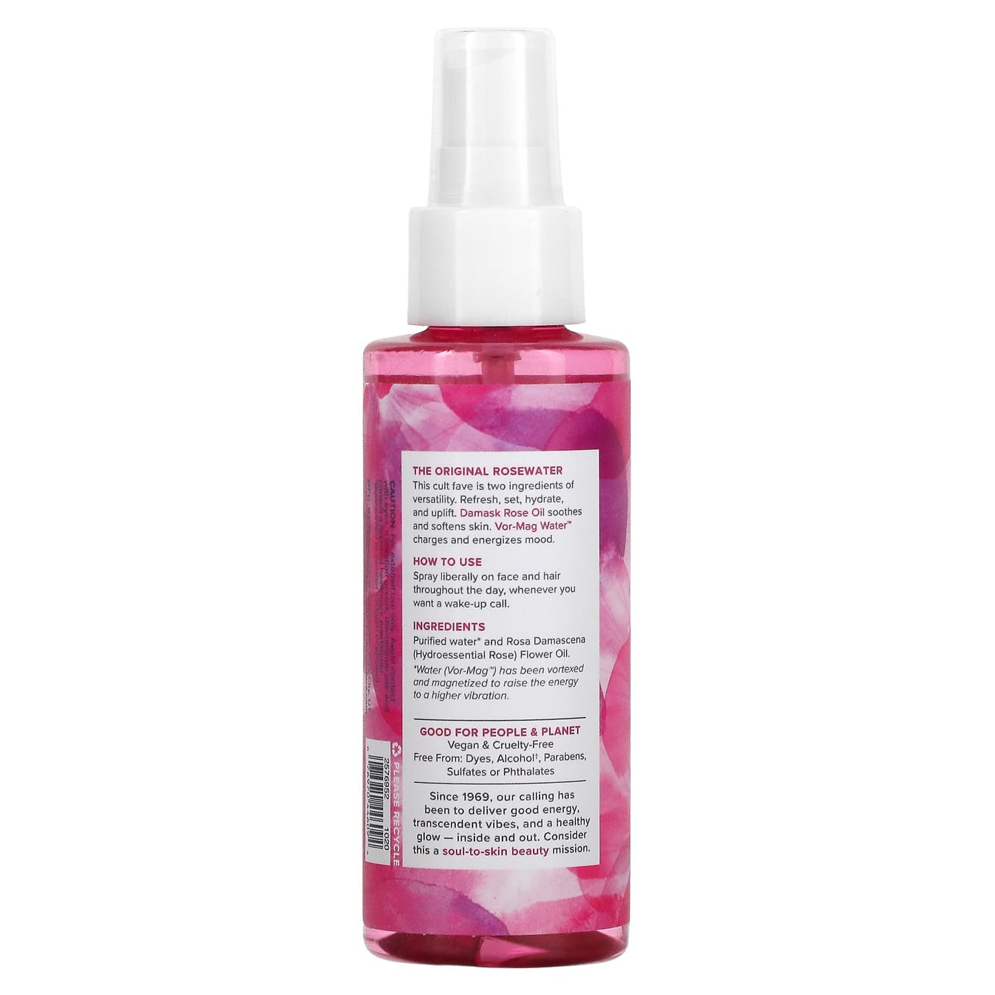 Heritage Store, Rosewater, Refreshing Facial Mist, 4 fl oz (118 ml)