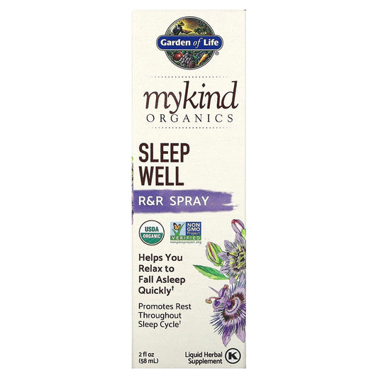 Garden of Life-MyKind Organics-Sleep Well-R&R Spray-2 fl oz (58 ml)