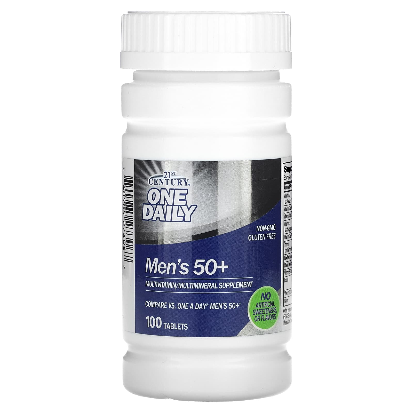 21st Century-One Daily-Men's 50+-Multivitamin Multimineral-100 Tablets