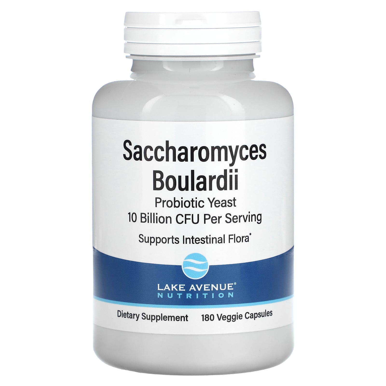 Lake Avenue Nutrition-Saccharomyces Boulardii-10 Billion CFU-180 Veggie Capsules