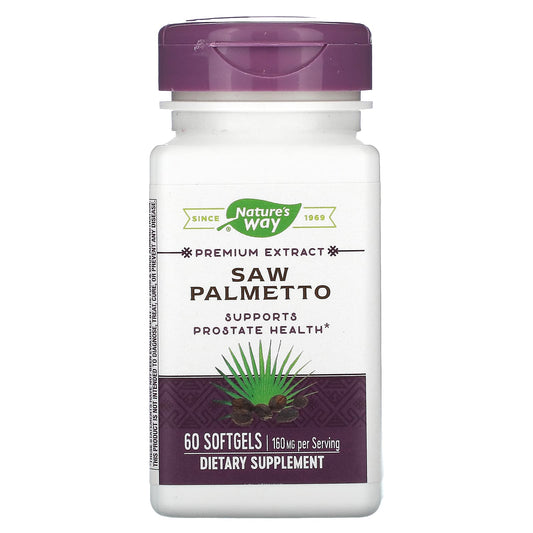 Nature's Way-Saw Palmetto-160 mg-60 Softgels