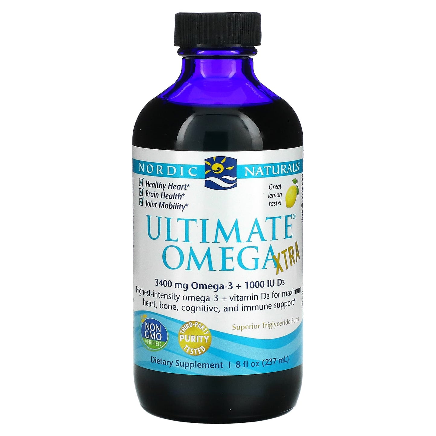 Nordic Naturals-Ultimate Omega Xtra-Lemon-8 fl oz (237 ml)