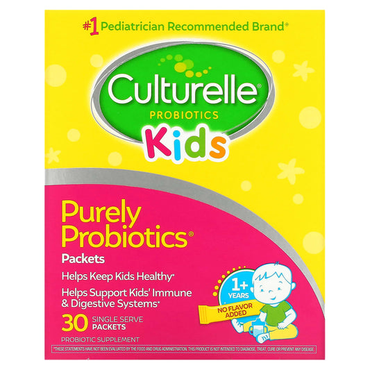 Culturelle-Kids-Purely Probiotics-1+ Years-Unflavored-30 Single Serve Packets