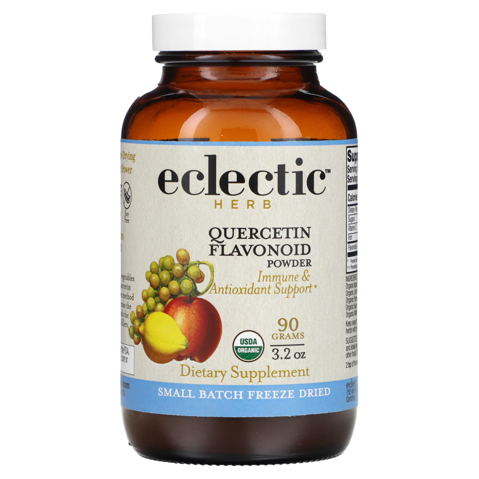 Eclectic Institute-Freeze Dried-Quercetin Flavonoid Powder-3.2 oz (90 g)