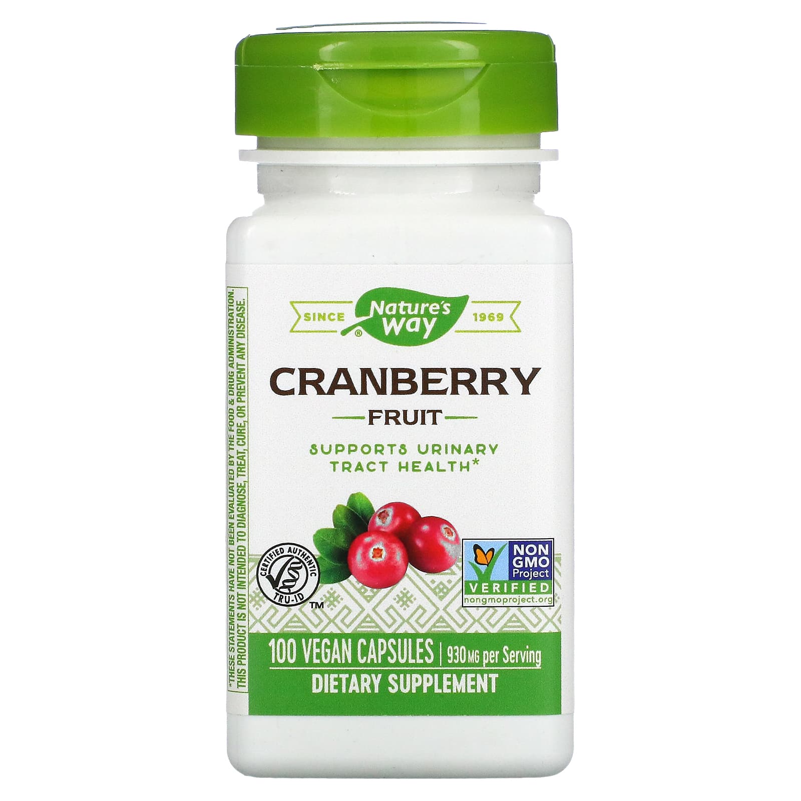 Nature's Way-Cranberry Fruit-930 mg-100 Vegan Capsules (465 mg per Capsule)