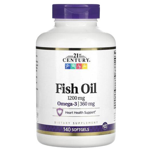 21st Century-Fish Oil-1,200 mg-140 Softgels