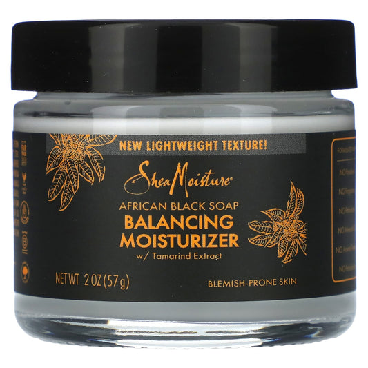 SheaMoisture-African Black Soap-Balancing Moisturizer-2 oz (57 g)