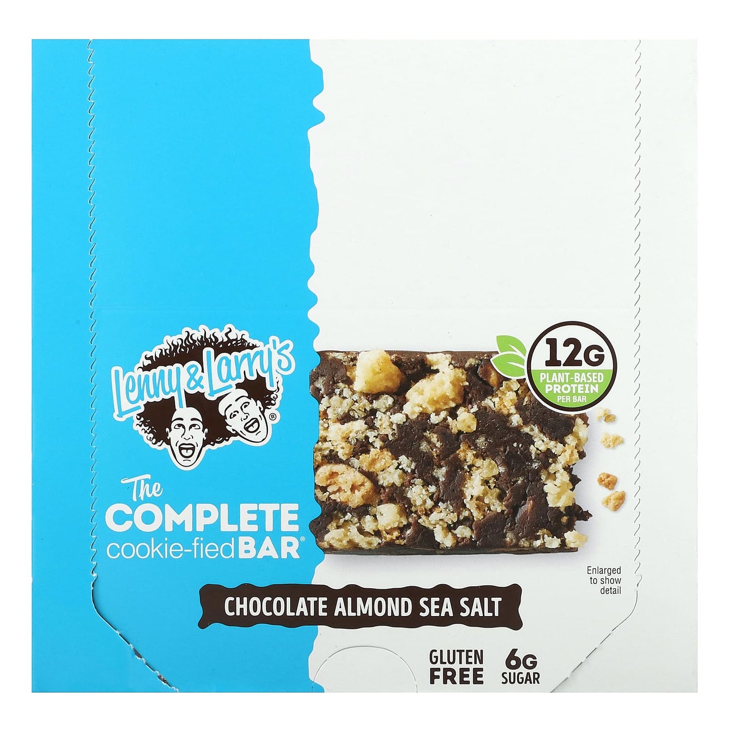 Lenny & Larry's-The Complete Cookie-Fied Bar-Chocolate Almond Sea Salt-9 Bars-1.59 oz (45 g) Each