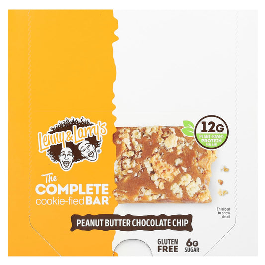 Lenny & Larry's-The Complete Cookie-fied Bar-Peanut Butter Chocolate Chip-9 Bars-1.59 oz (45 g) Each