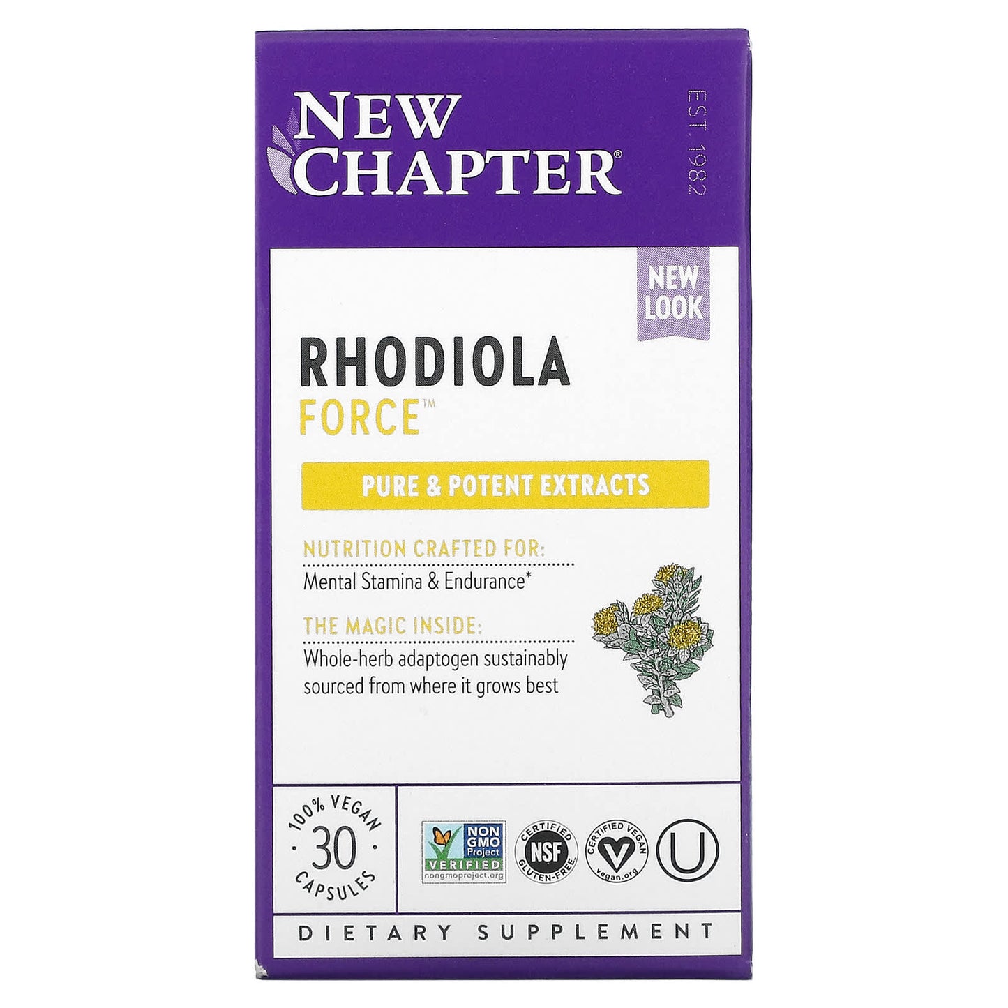 New Chapter-Rhodiola Force-30 Vegan Capsules