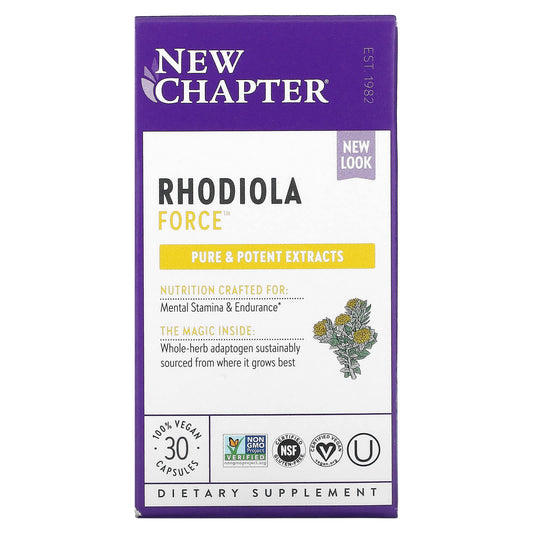 New Chapter-Rhodiola Force-30 Vegan Capsules