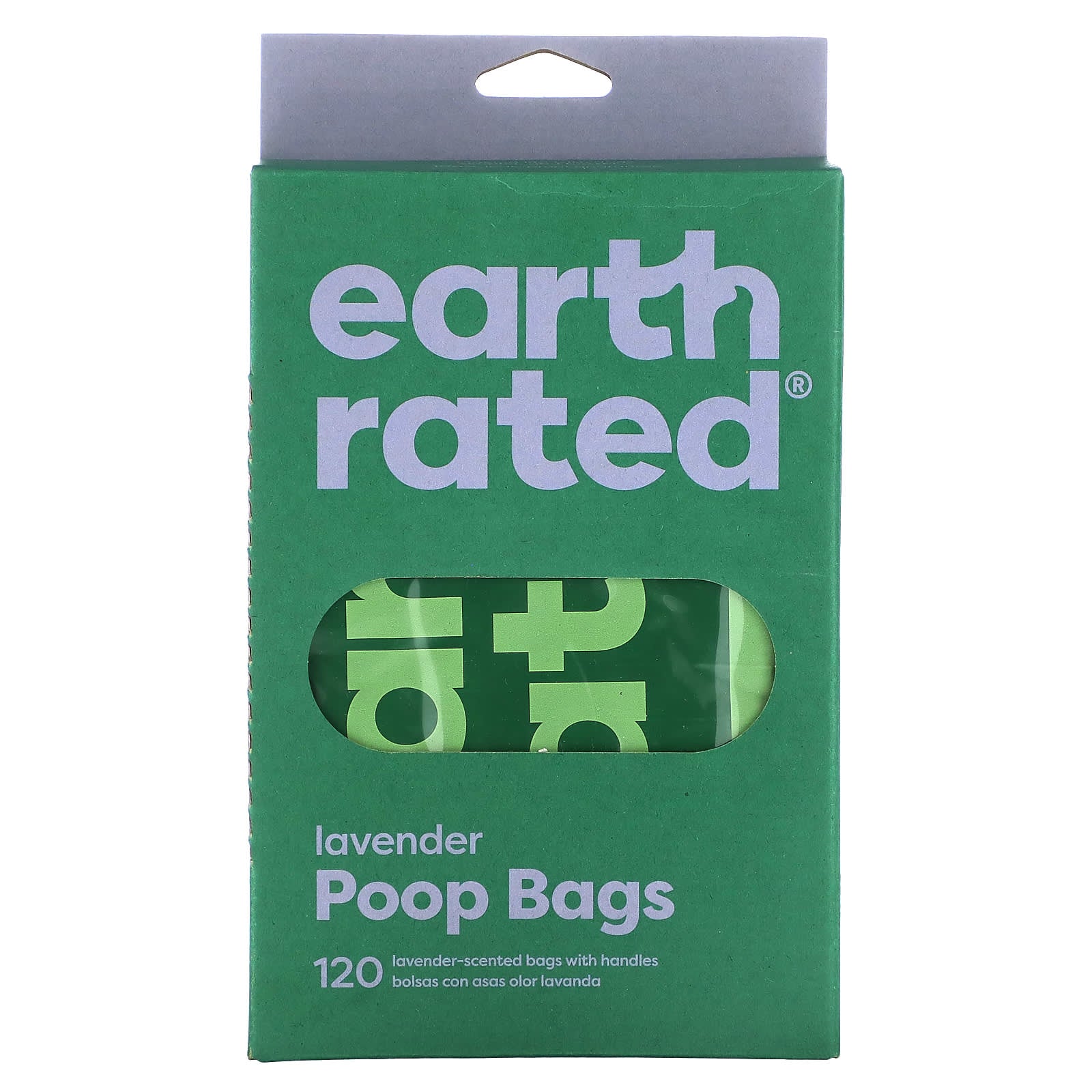 Earth Rated-Dog Poop Bags With Handle-Lavender-120 Handle Bags