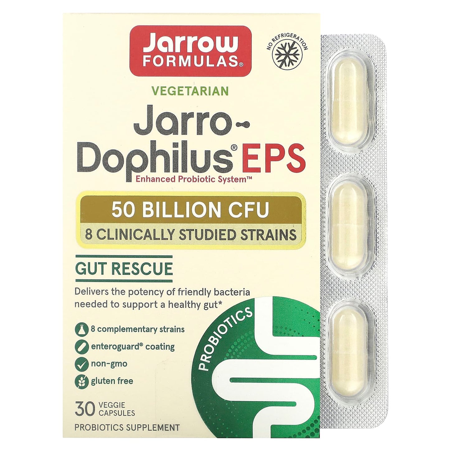 Jarrow Formulas-Jarro-Dophilus EPS-50 Billion CFU-30 Veggie Capsules