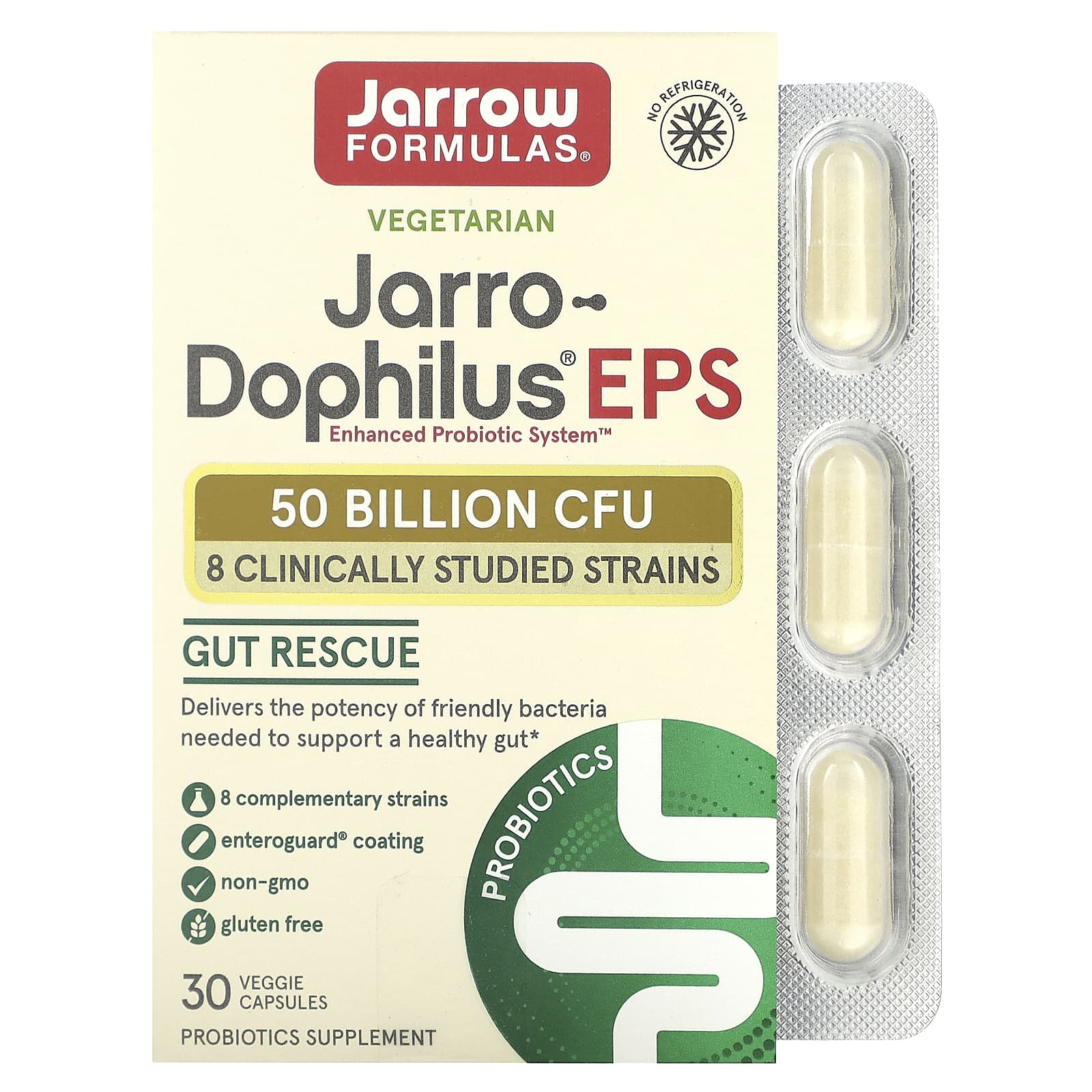 Jarrow Formulas-Jarro-Dophilus EPS-50 Billion CFU-30 Veggie Capsules