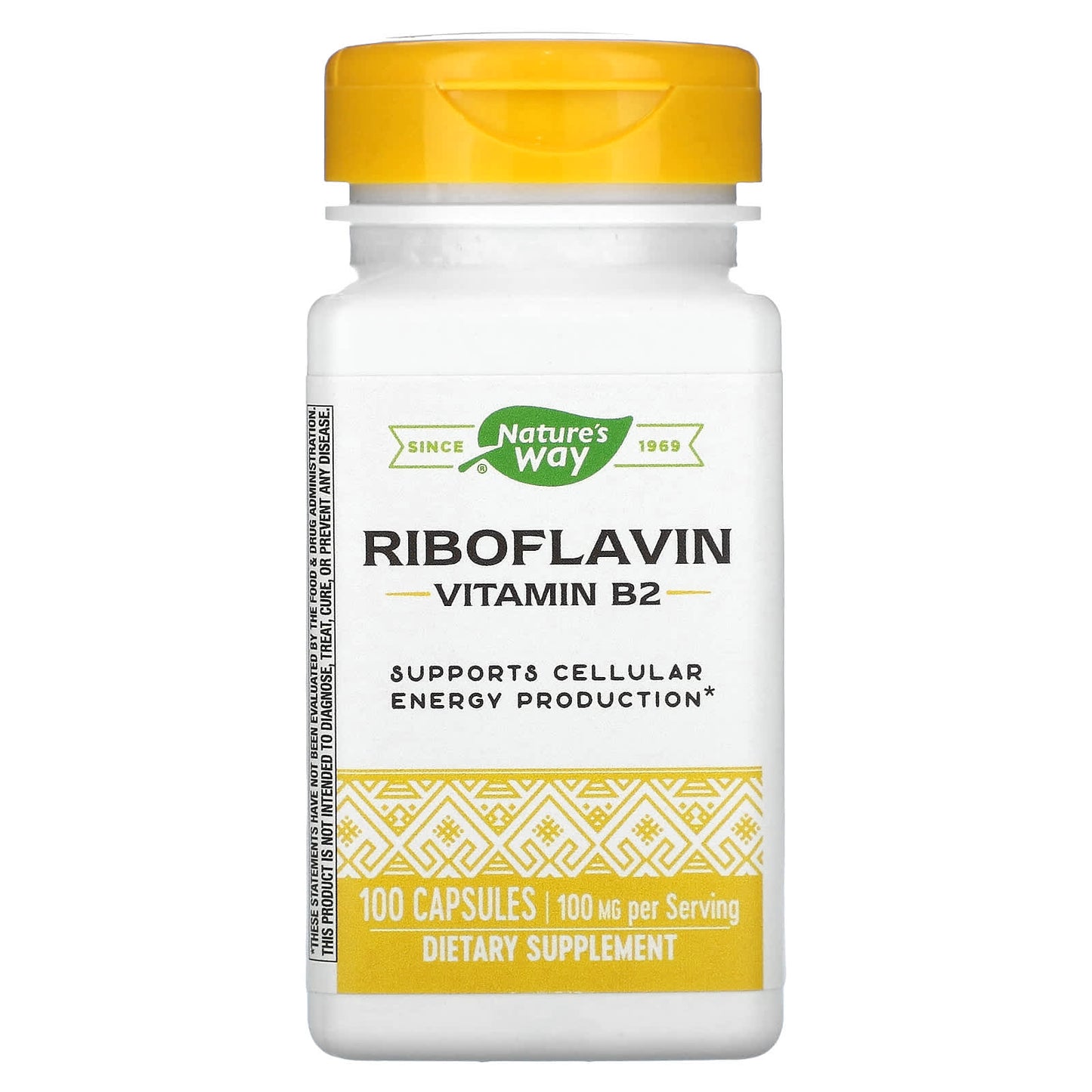 Nature's Way-Riboflavin-Vitamin B2-100 mg-100 Capsules