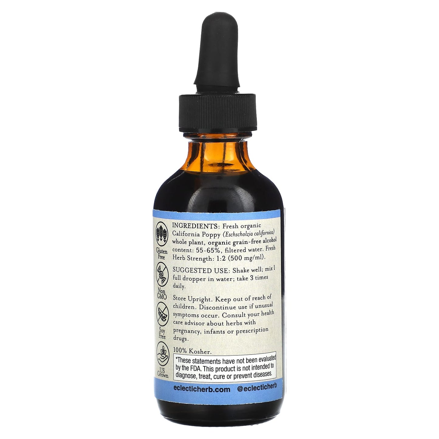 Eclectic Institute, California Poppy Extract, 2 fl oz (60 ml)