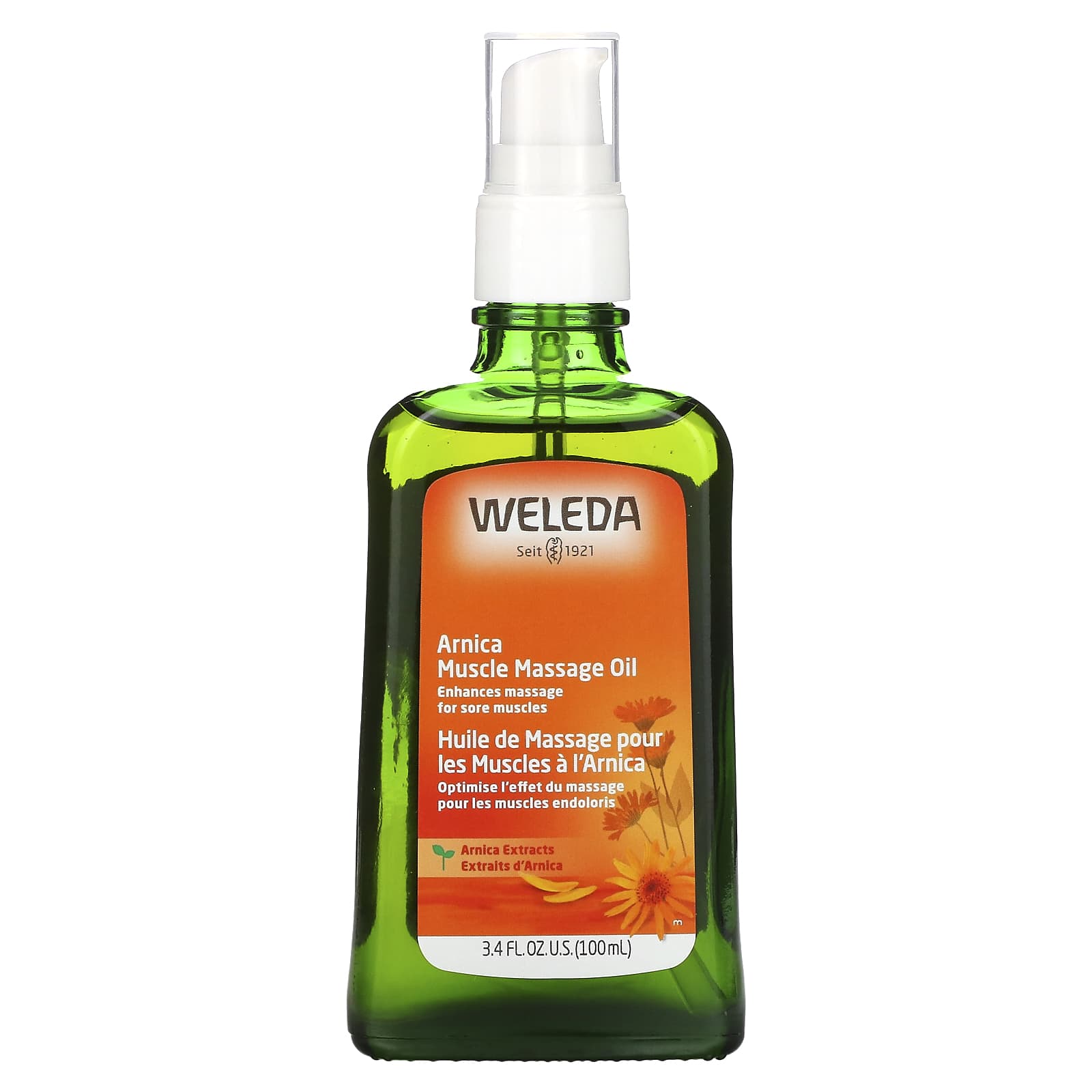 Weleda-Arnica Muscle Massage Oil-3.4 fl oz (100 ml)