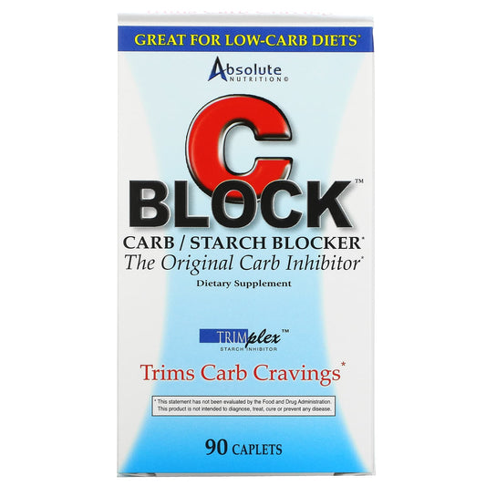 Absolute Nutrition-CBlock-Carb/Starch Blocker-90 Caplets