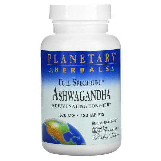 Planetary Herbals-Full Spectrum Ashwagandha-570 mg-120 Tablets